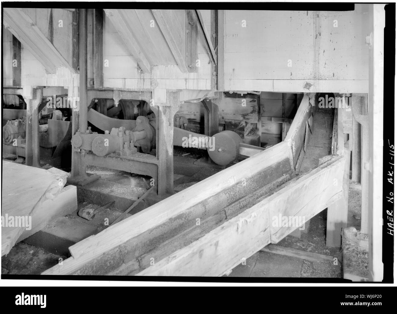 HANCOCK, GABARIT DU BAS - La Kennecott Copper Corporation, sur la rivière de cuivre et le nord-ouest de Railroad, Kennicott, Recensement de Valdez-Cordova Zone, AK Banque D'Images