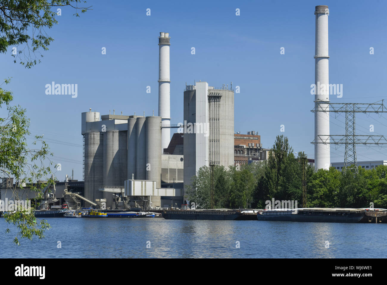 Voir, à l'extérieur, à l'extérieur, à l'extérieur Vue, Vue de l'extérieur, matériaux de construction, production de matériaux de construction, Berlin, Berlin-Berlin-Rummelsbur, la montagne lumineuse Banque D'Images