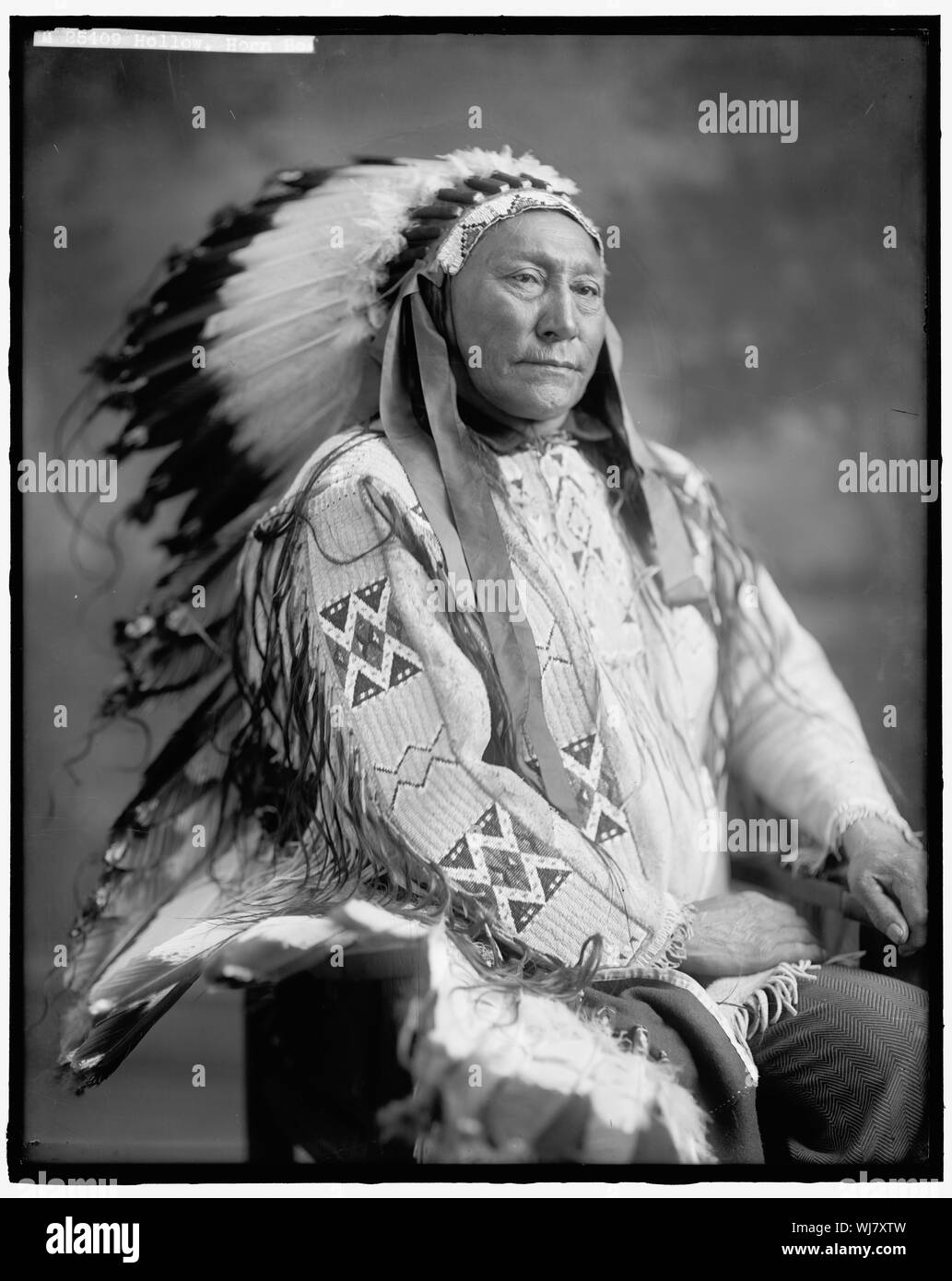 HOLLOW, corne supporter Banque D'Images