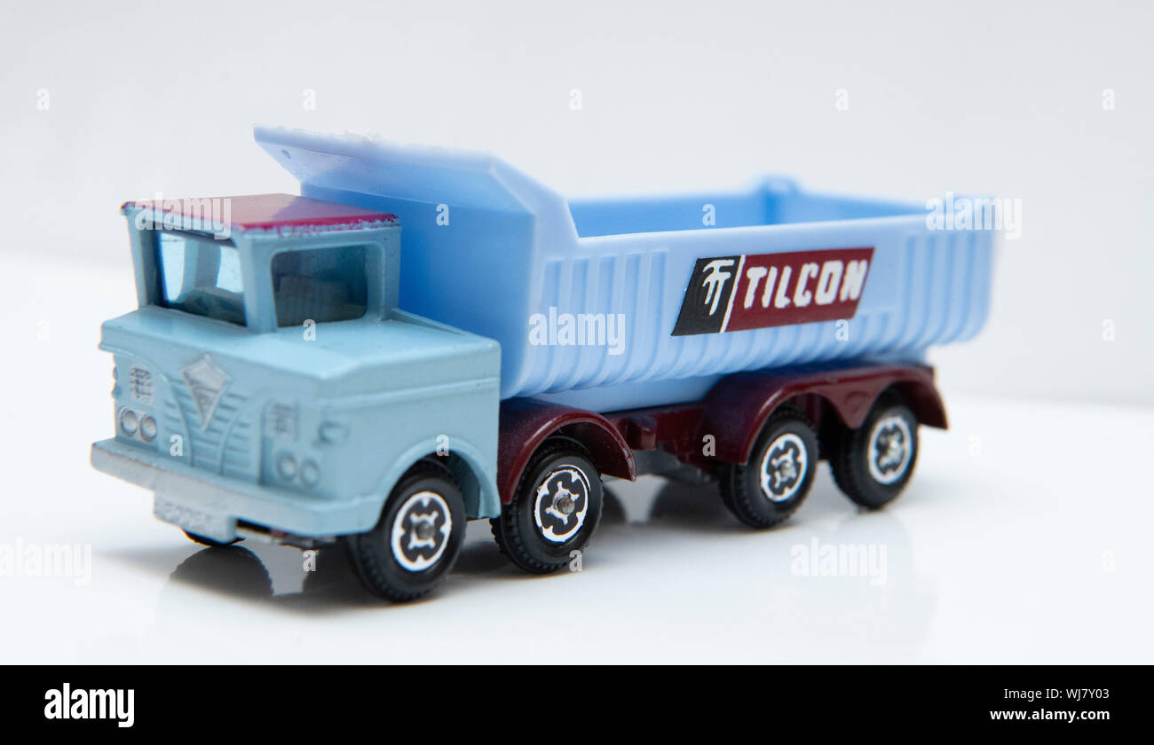 Lone Star Impy Foden la moitié 'Cabine Builders Supply' camion benne camion jouet Modèle Tilcon Banque D'Images