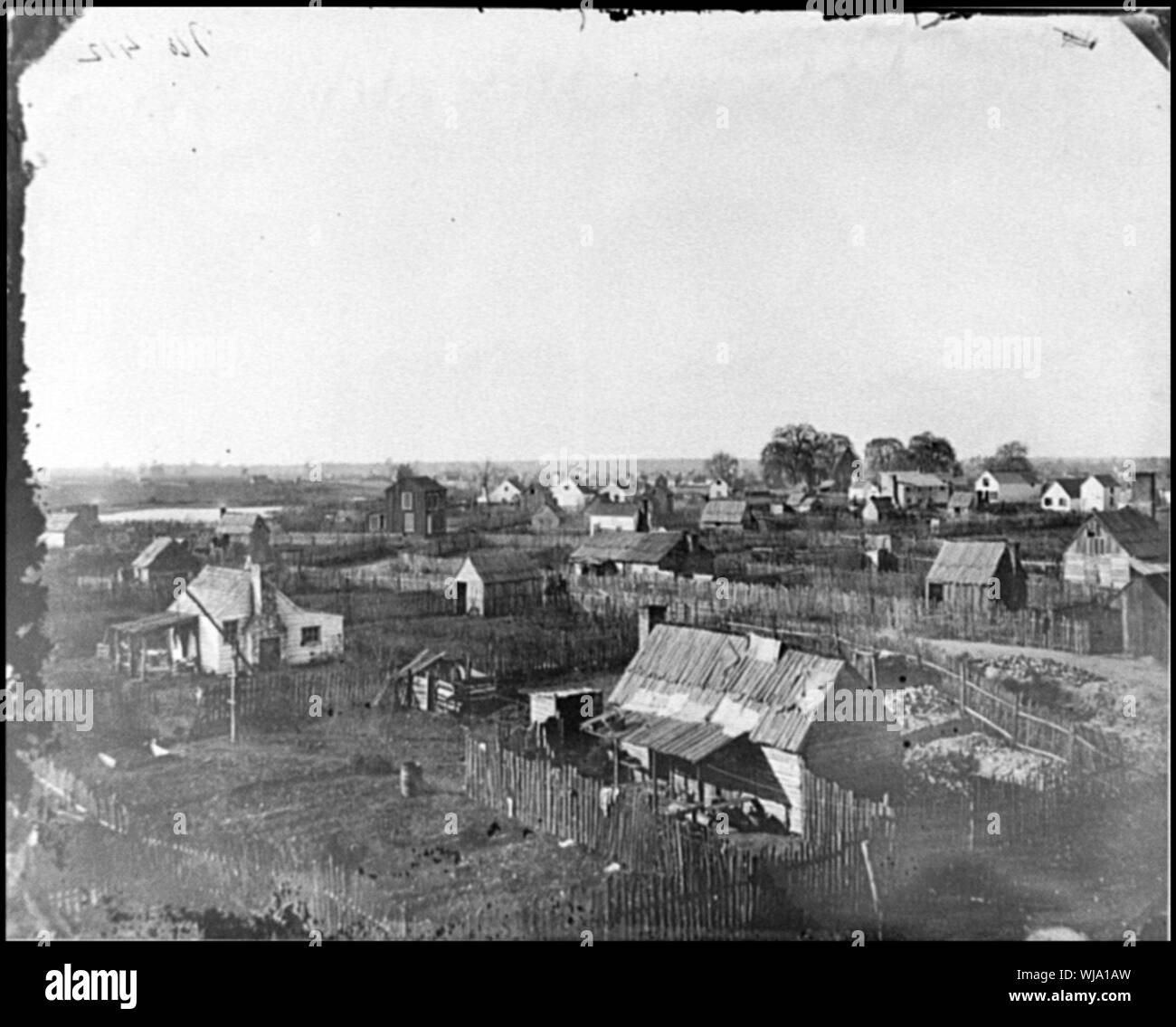 Hampton, Virginie sur la ville Résumé : Guerre civile sélectionné des photographies, 1861-1865 Banque D'Images