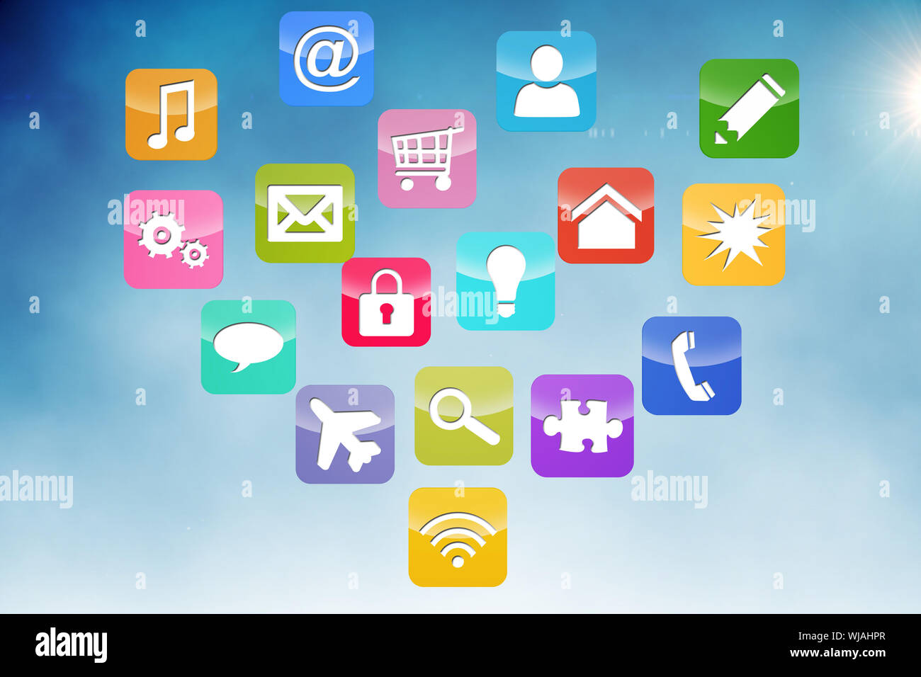 Les applications informatiques Banque D'Images