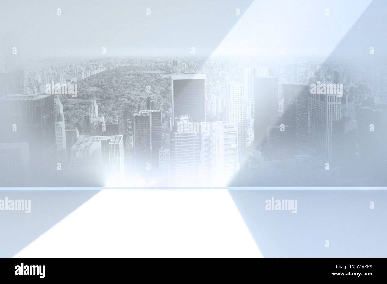 City scene dans une chambre Banque D'Images