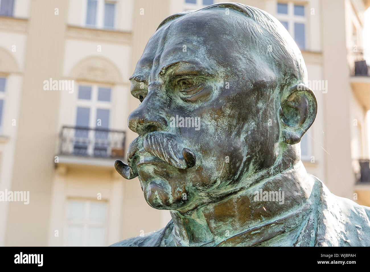 Monument de Juliusz Leo au quartier Podgorze à Cracovie (Pologne) Banque D'Images