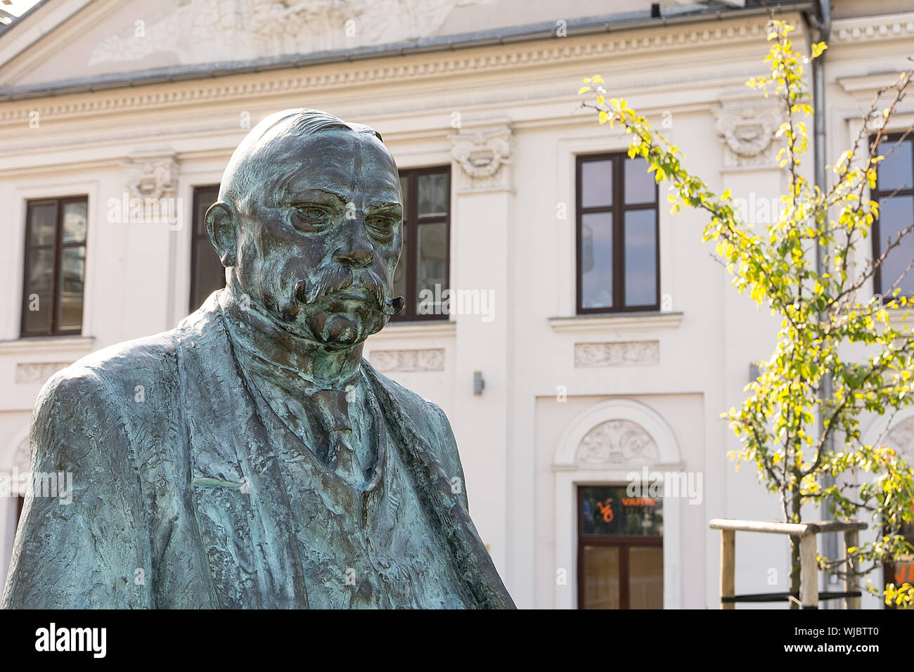 Monument de Juliusz Leo au quartier Podgorze à Cracovie (Pologne) Banque D'Images