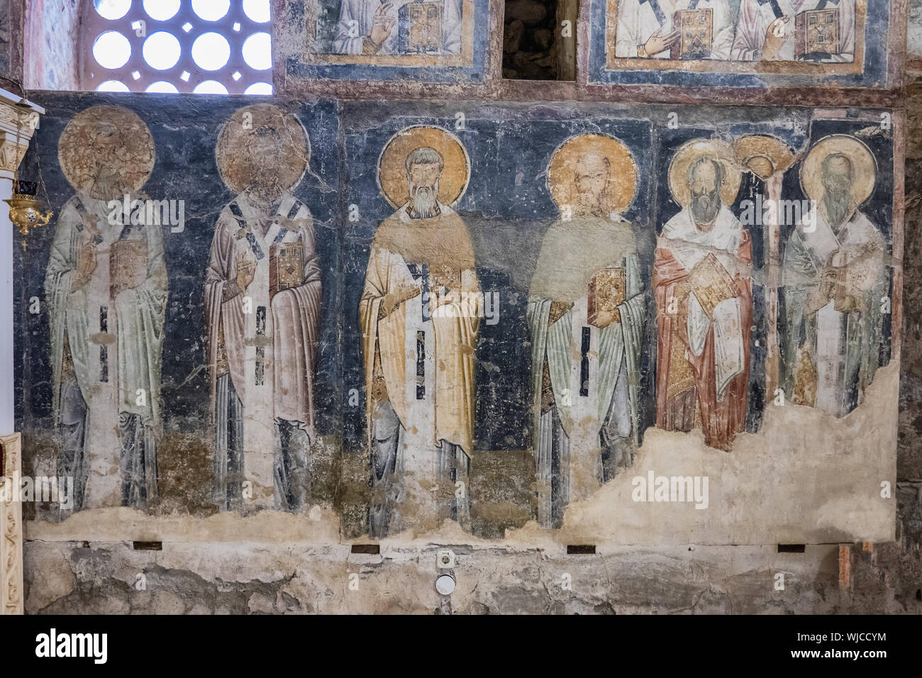 Ancienne église orthodoxe Saintesophie à Ohrid, Macédoine Photo Stock