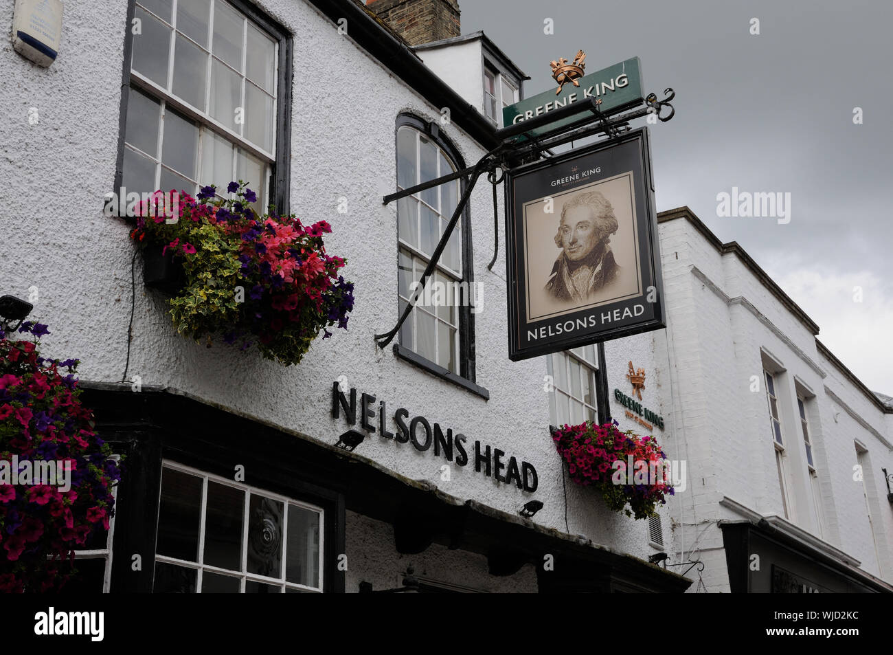 Nelsons Head Inn signe, Merry Land, St Ives, Cambridgeshire Banque D'Images