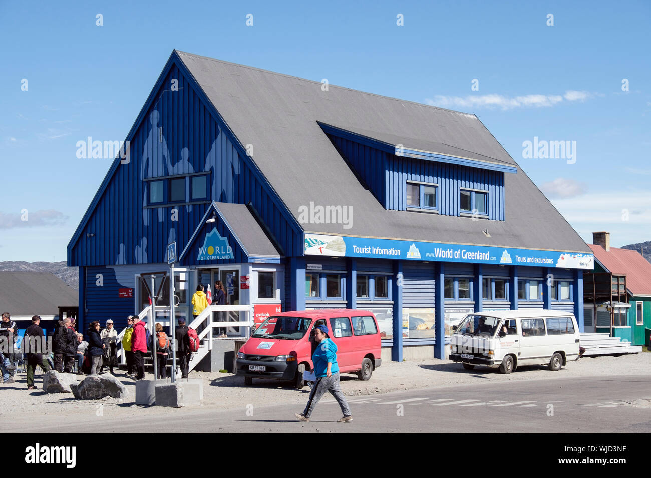 Monde du Groenland office du tourisme à destination des touristes plus poplular en pays. Jakobshavn Ilulissat (Groenland), Qaasuitsup, Banque D'Images