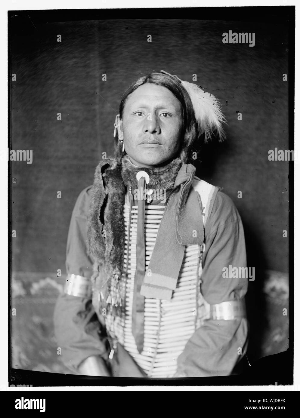 N'a pas de chevaux, un Indien Sioux de Buffalo Bill's Wild West Show Banque D'Images