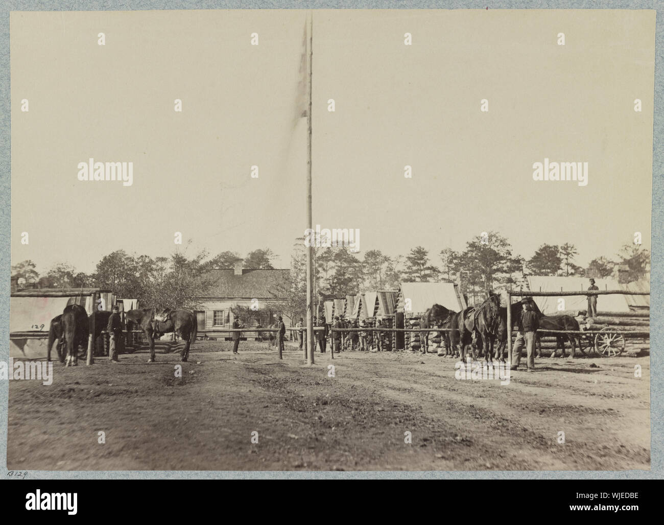 10e Corps d'armée de l'Administration centrale, Hatcher's Farm, Décembre, 1864 Banque D'Images