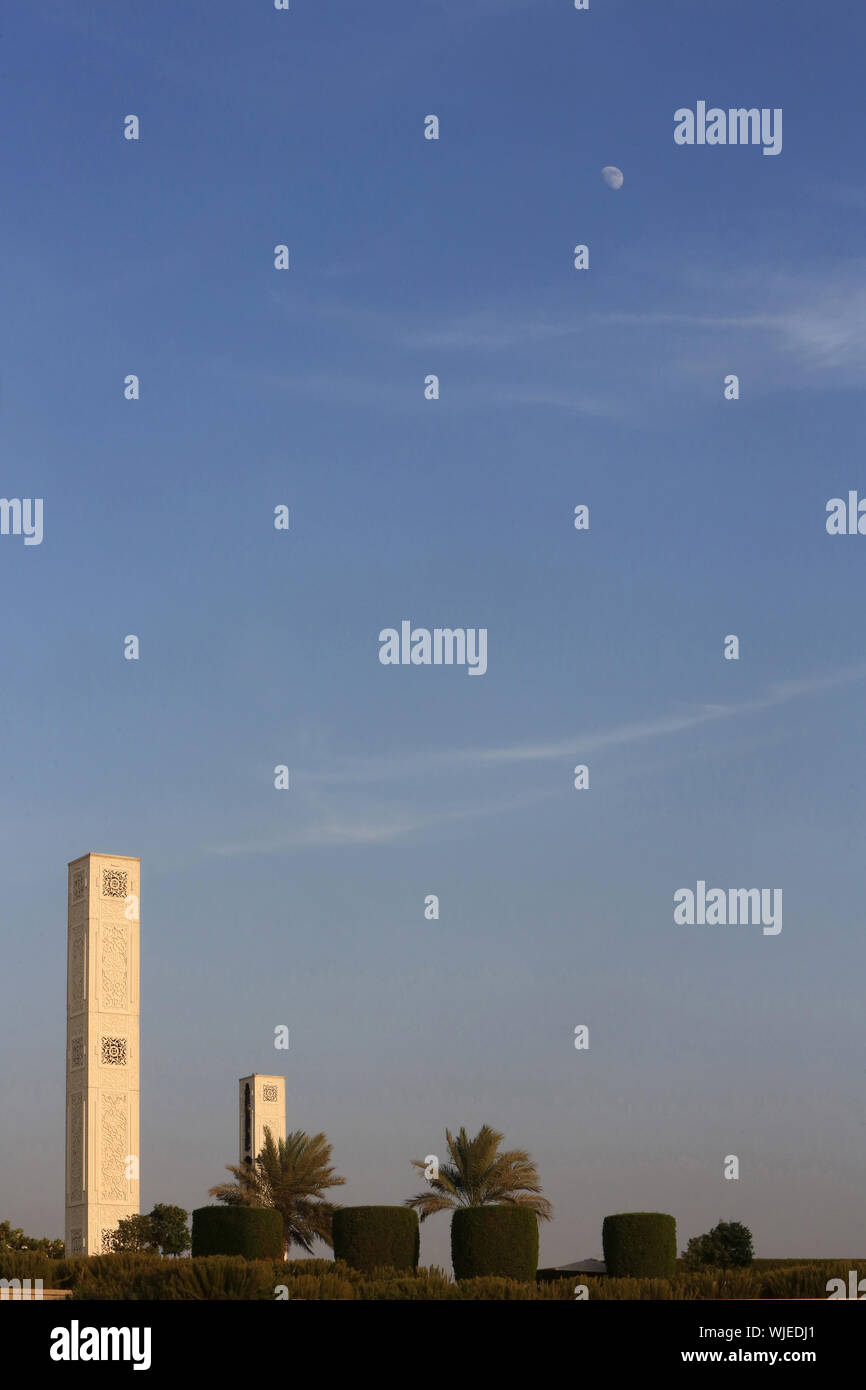 Mosquée Sheikh Zayed. 1995. Abou Dhabi. / La Mosquée Sheikh Zayed. 1995. Émirat d'Abu Dhabi. Banque D'Images