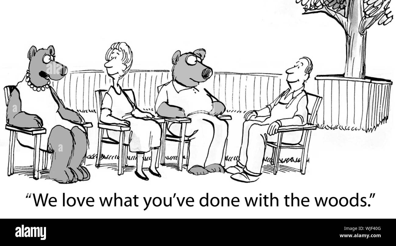 L'empiétement de la société dans la nature Banque D'Images