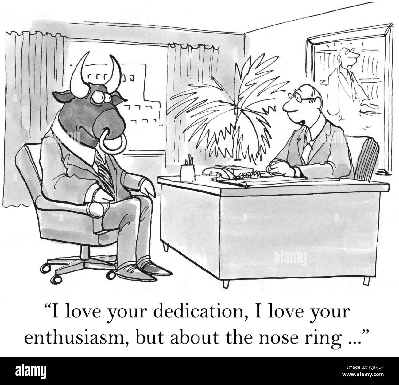 'J'aime votre dévouement, j'aime votre enthousiasme.' Banque D'Images