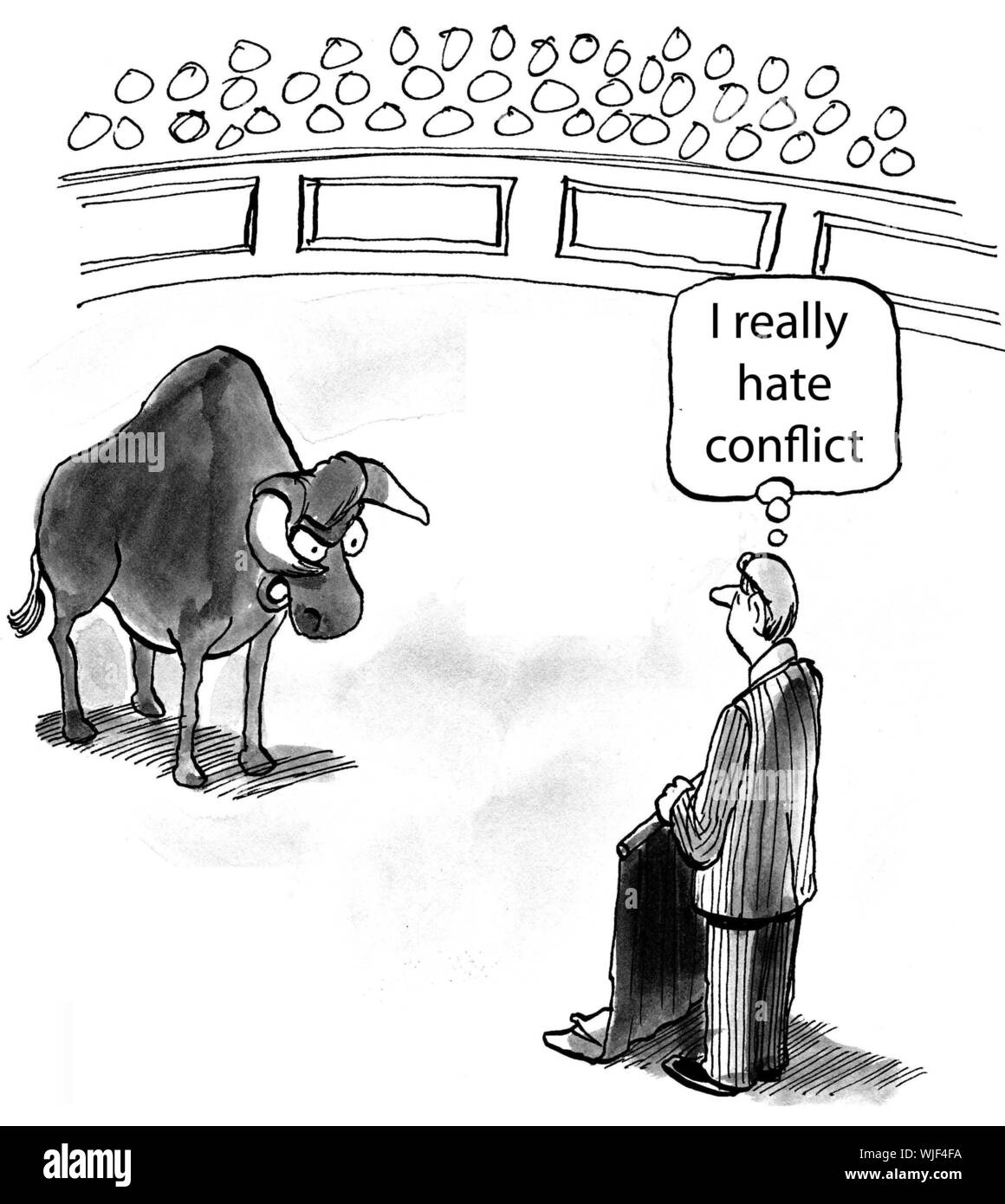 La résolution de conflits Banque D'Images