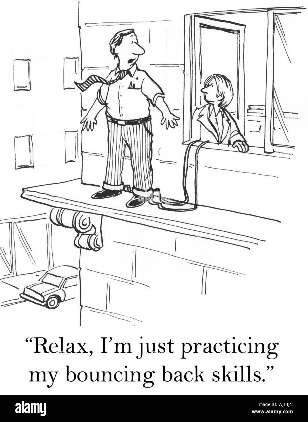 'Vous détendre Je suis juste pratiquer mes compétences de rebondir." Banque D'Images