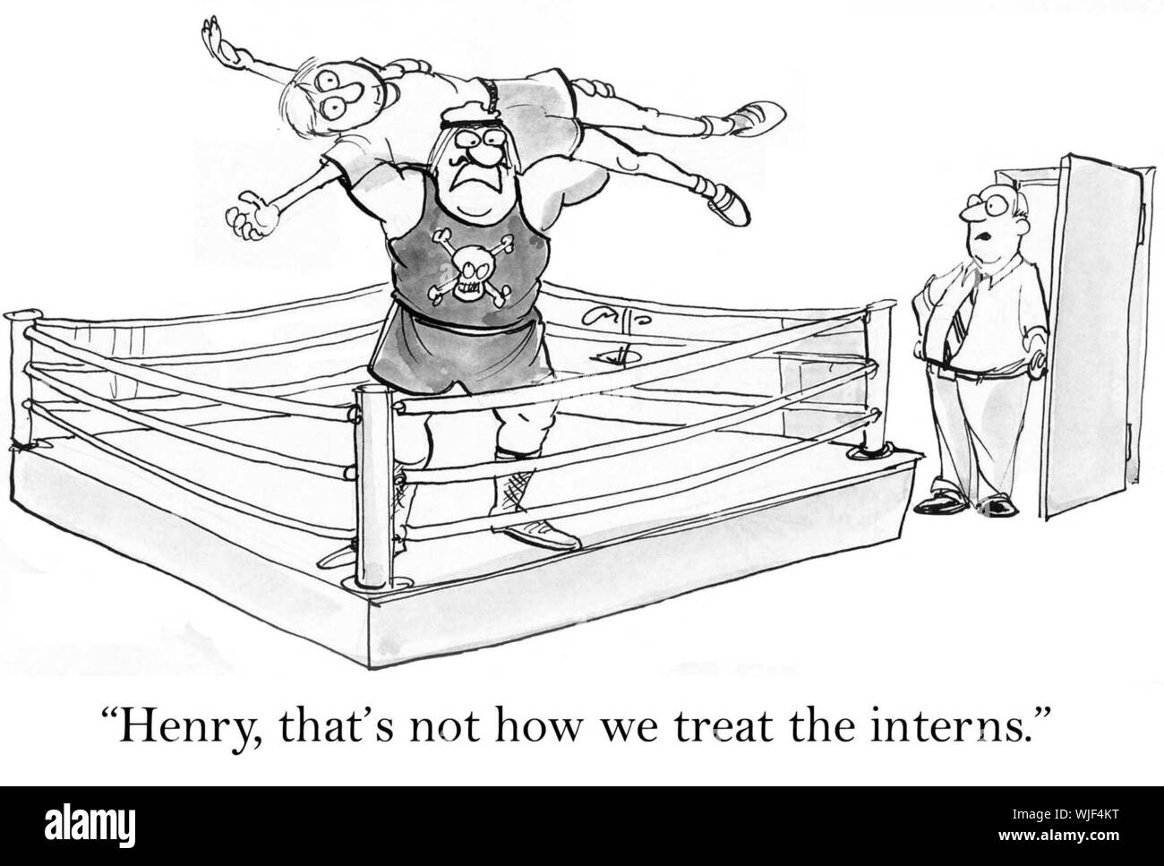 'Henry, ce n'est pas la façon dont nous traitons les stagiaires." Banque D'Images