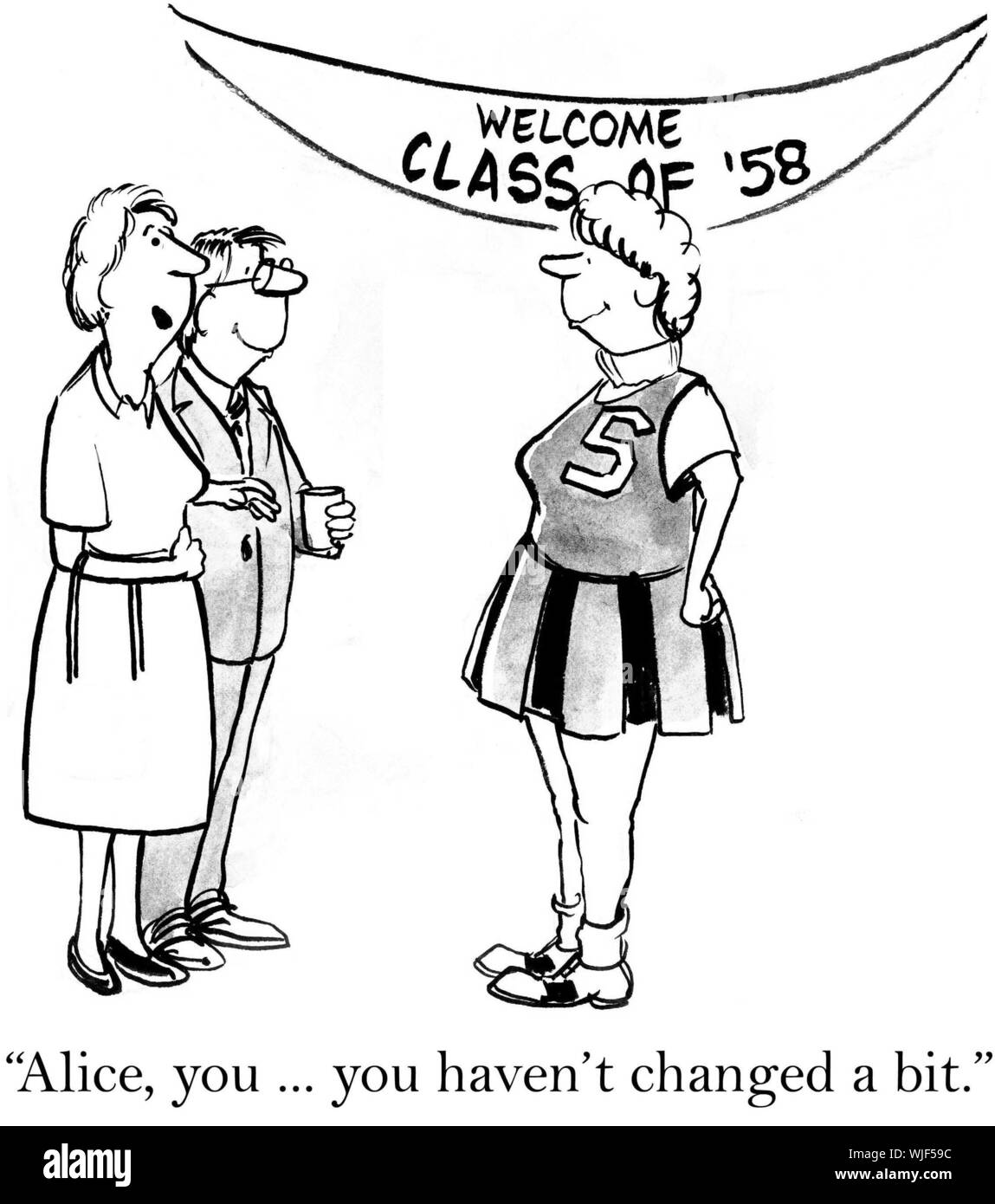 'Alice, vous n'avez pas changé un peu.' Banque D'Images