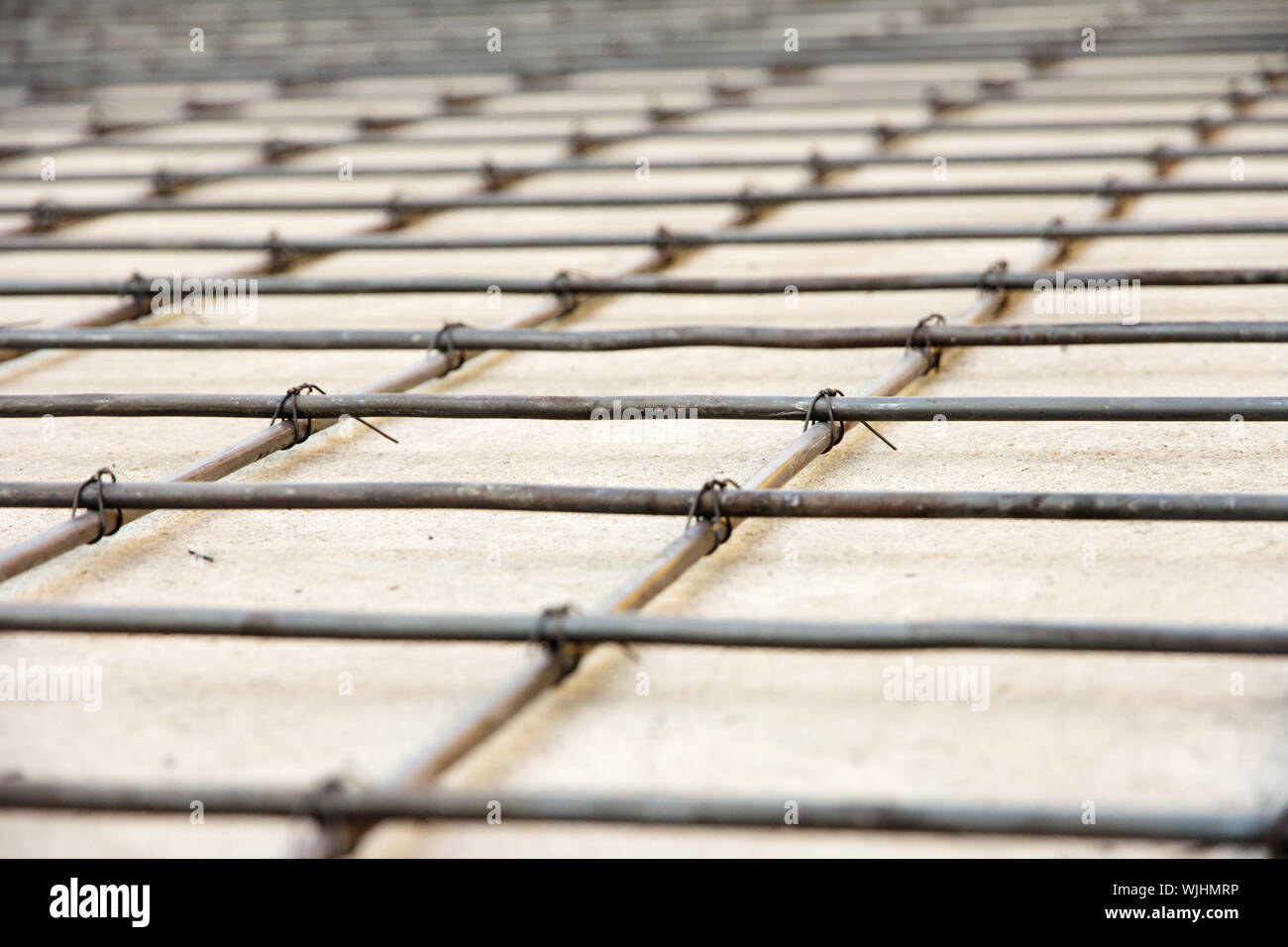 La construction du plancher en béton armé, Banque D'Images