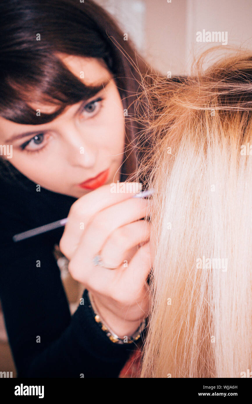 Styling Hair Photos Styling Hair Images Alamy