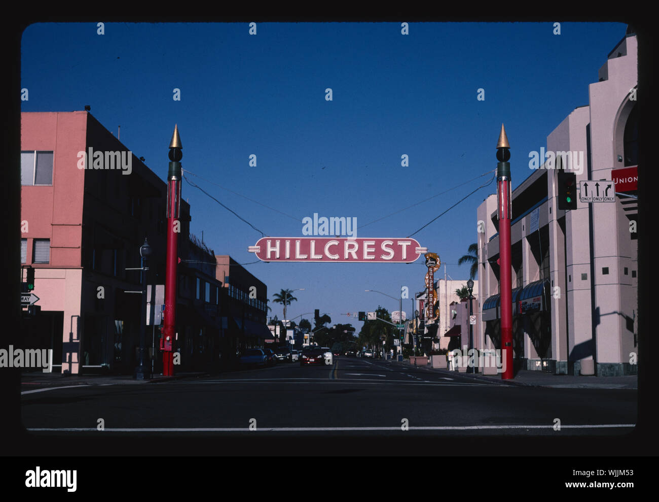 Le Hillcrest Arch, San Diego, Californie Banque D'Images