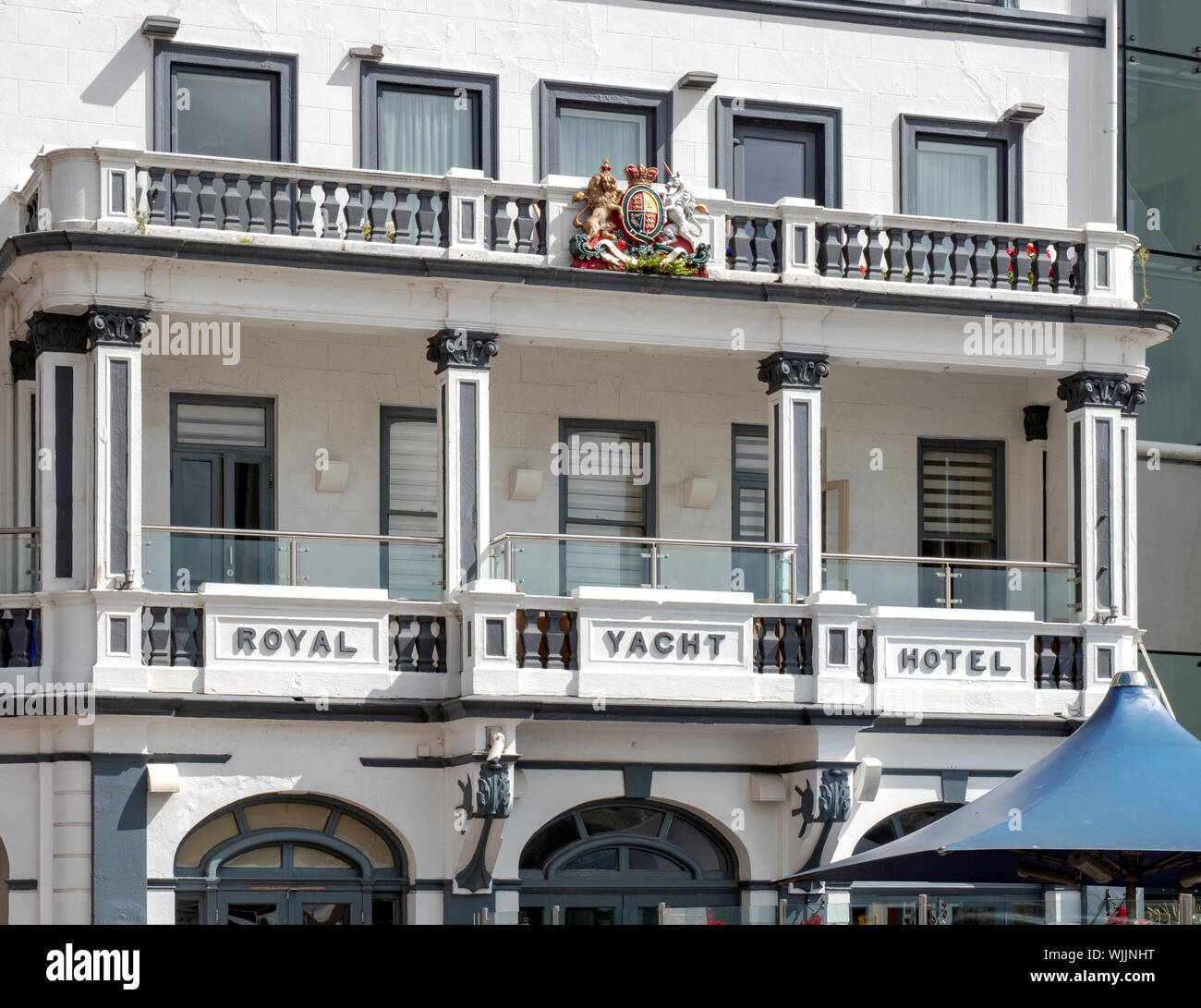 Le Royal Yacht Hotel, Weighbridge, St Helier, Jersey, Channel Islands. JE2 3NF Banque D'Images