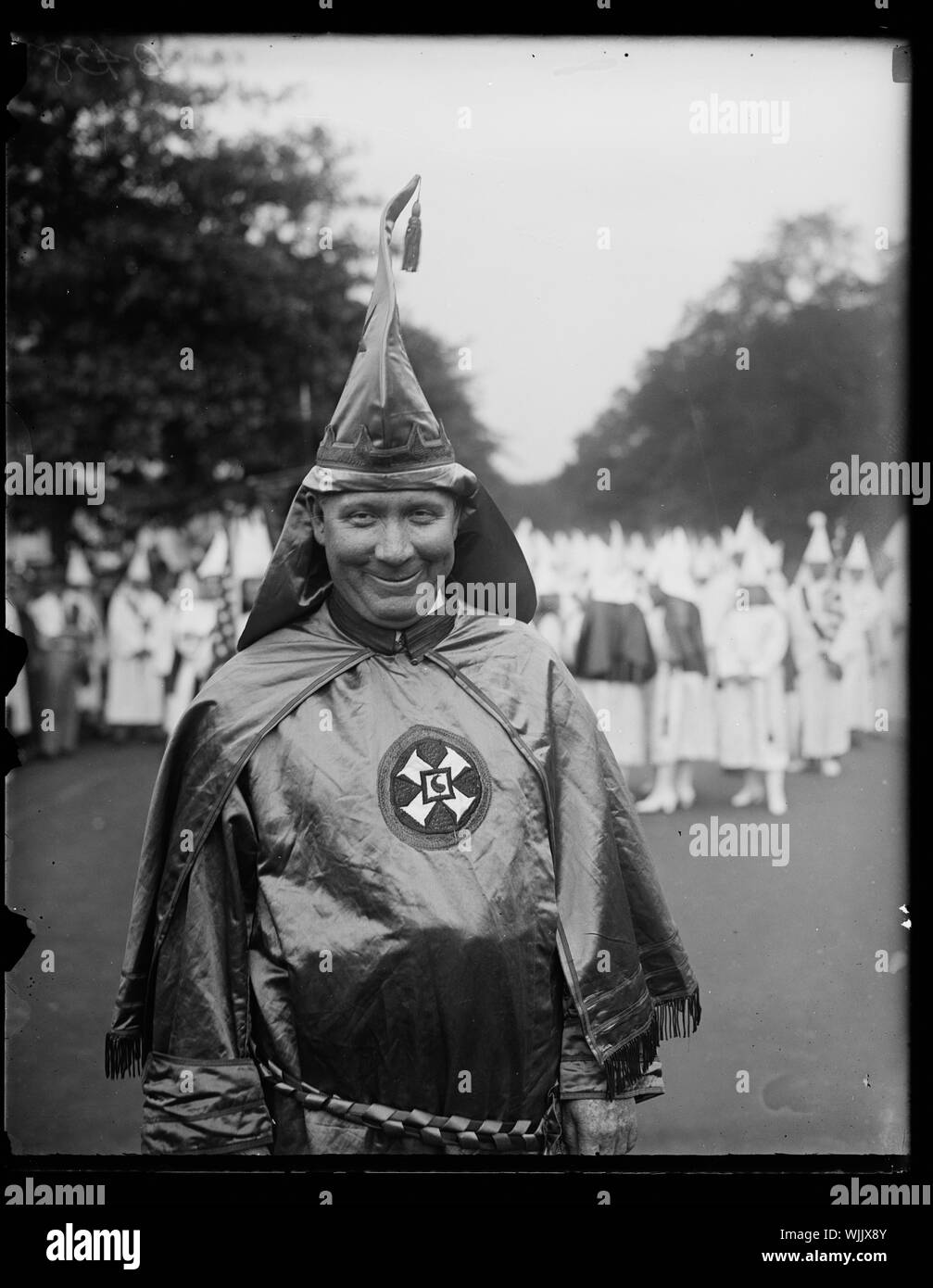 Hiram Wesley Evans, grand magicien du Ku Klux Klan Banque D'Images