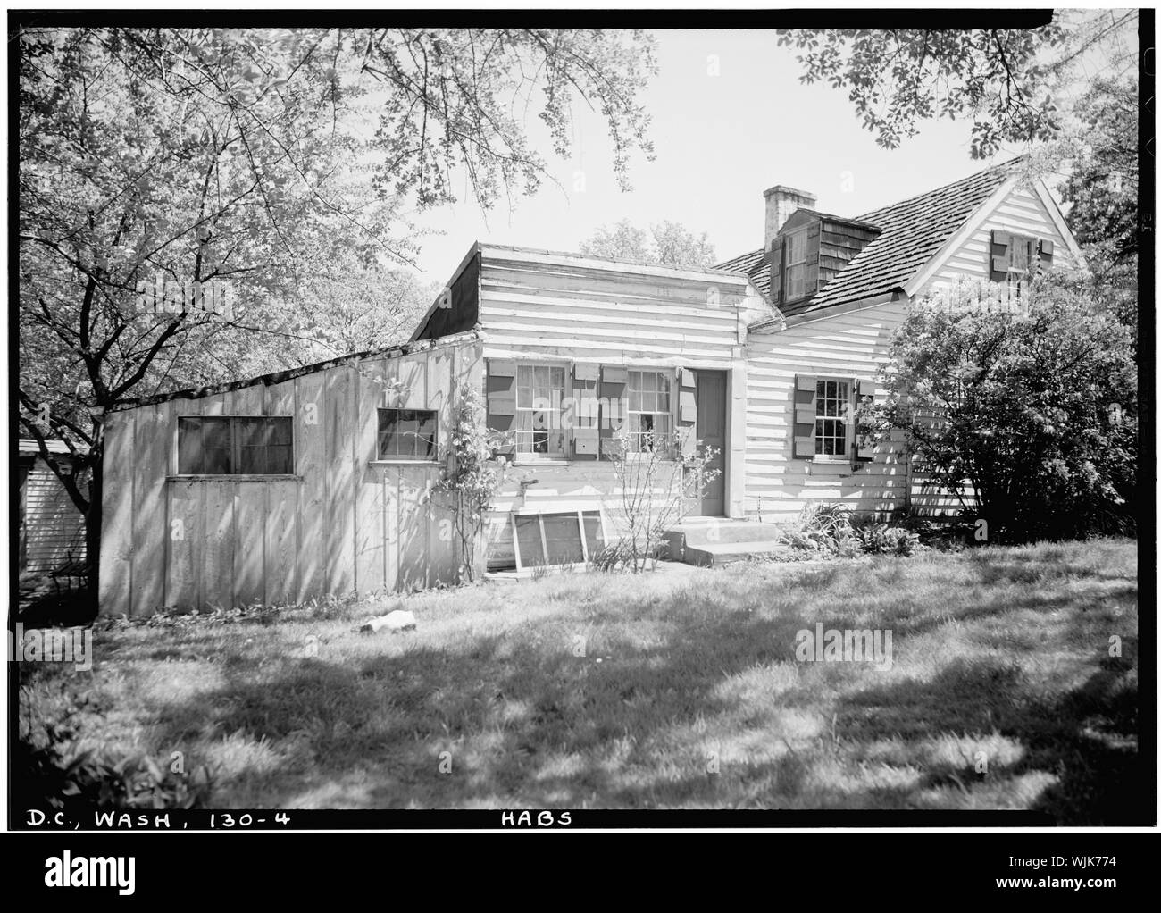 Les bâtiments historiques de l'enquête américaine John O. Brostrup, photographe Avril 1937 VUE DEPUIS LE NORD-OUEST - 4437 Reservoir Road au nord-ouest (maison), Washington, District of Columbia, DC Banque D'Images