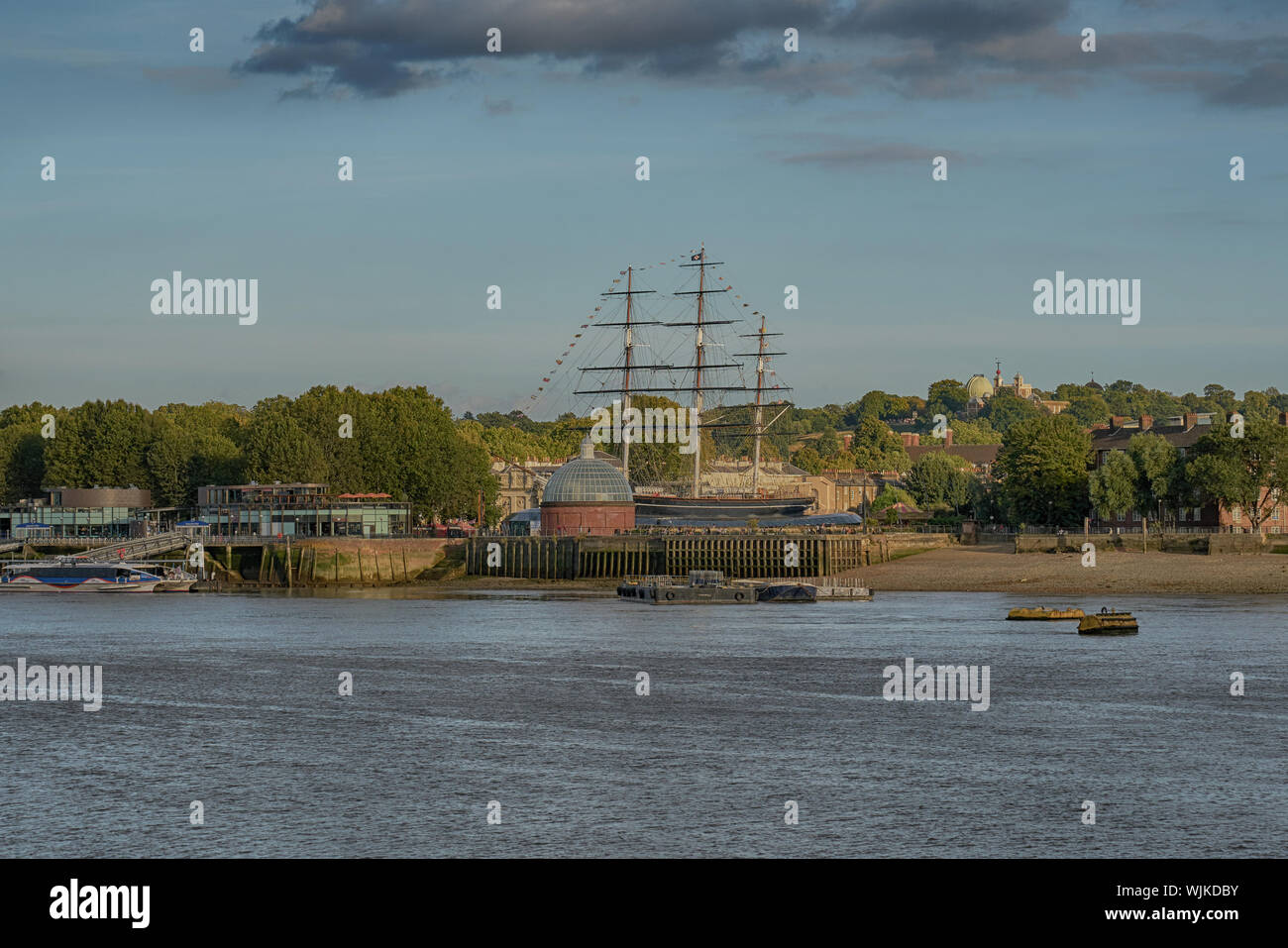 Le Riverside à Greenwich Banque D'Images