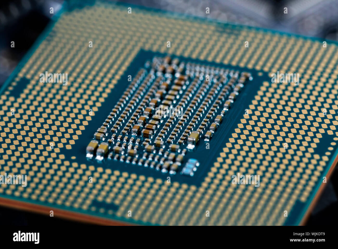 face arrière de l'unité centrale lga 1151v2 moderne - gros plan Banque D'Images