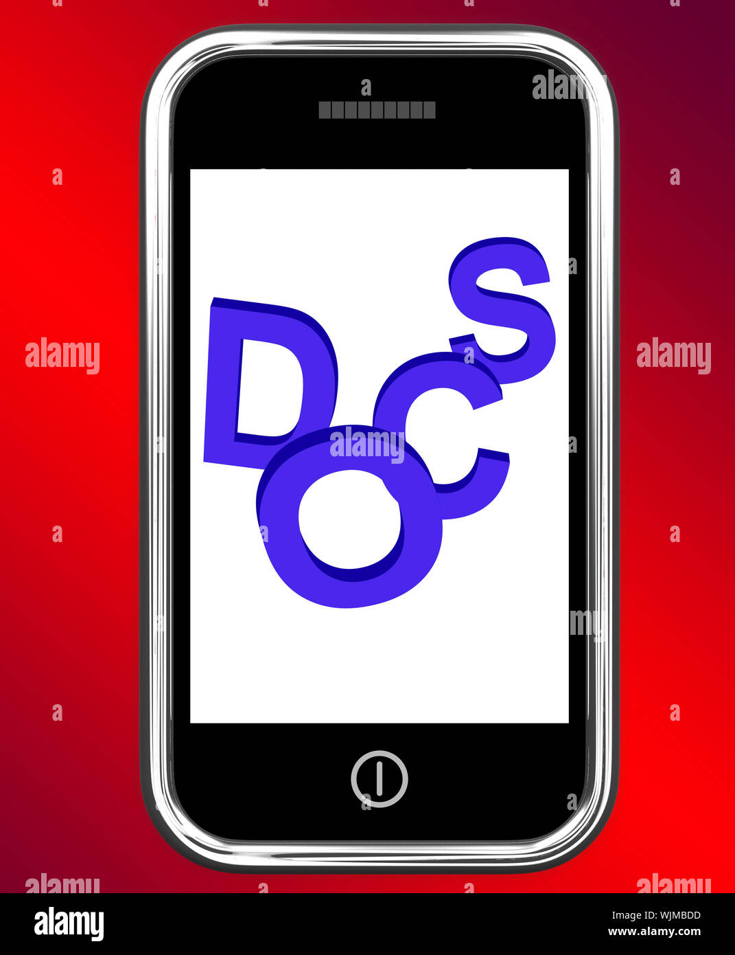 Docs sur le téléphone pour appeler le sens de l'aide médicale Banque D'Images