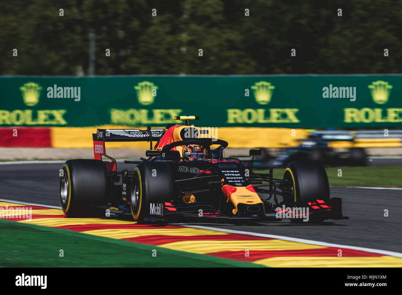 # 23, Alexander Albon, thaï, Red Bull, en action lors du Grand Prix de Belgique à Spa Francorchamps Banque D'Images
