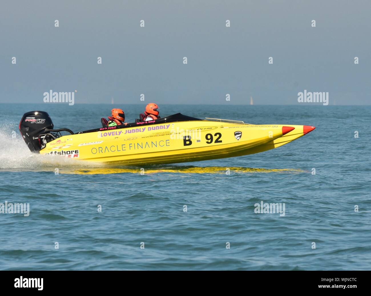 Courses de bateaux Offshore Centrales Banque D'Images