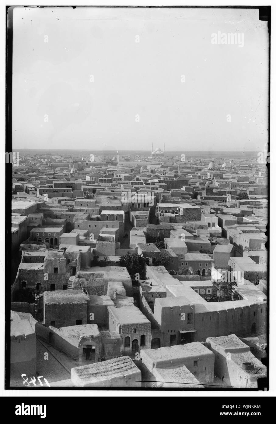 Homs (Émèse). Vue générale du château Banque D'Images