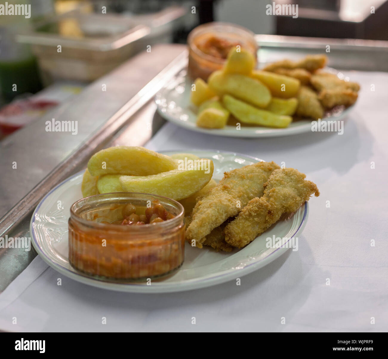 La nourriture, en service, en restaurant ou pub Banque D'Images