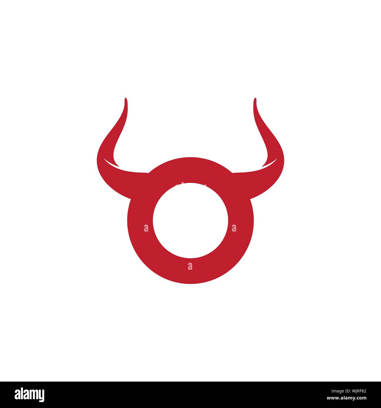 Logo taureau icône vecteur modèle illustration design Illustration de Vecteur