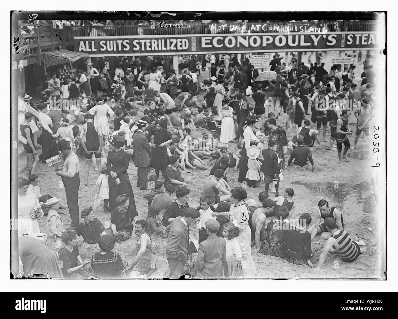 Chaude journée à Coney Island Banque D'Images
