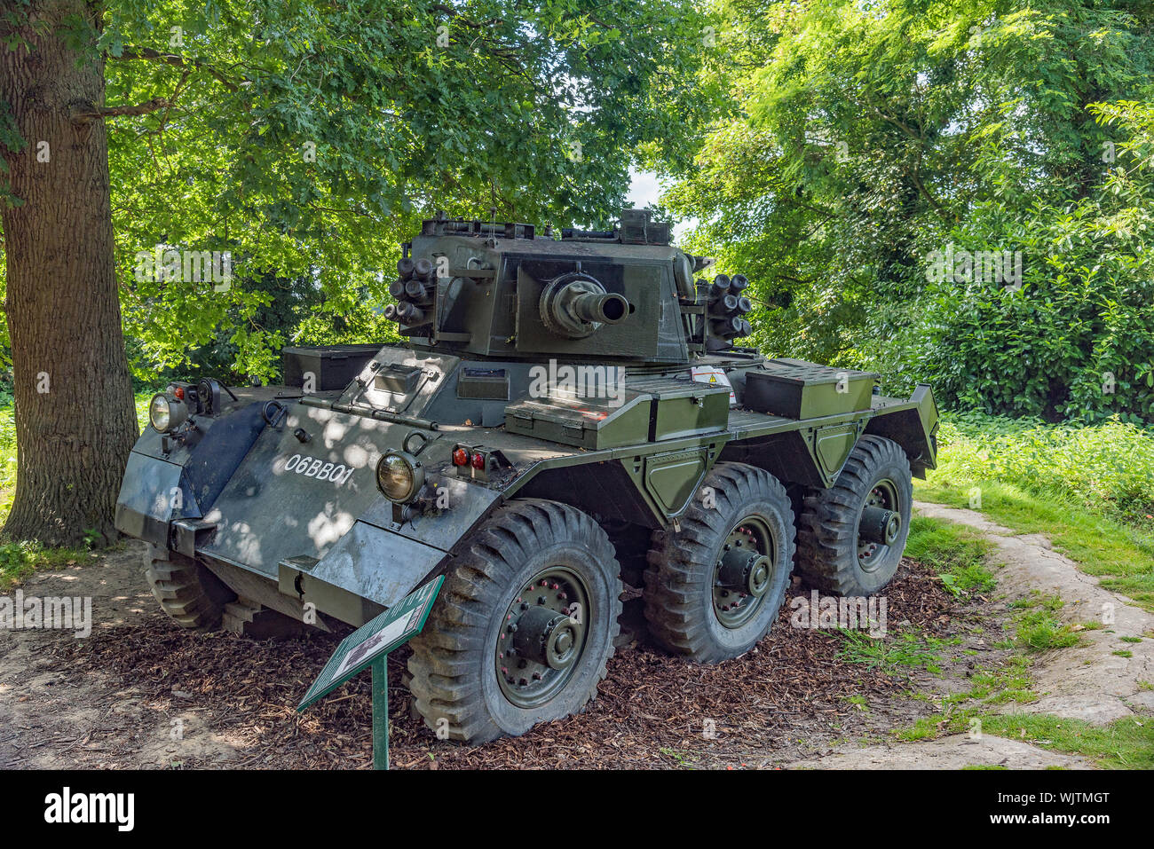 Voiture blindée de Saladin - KSY musée militaire, le château de Hever Banque D'Images