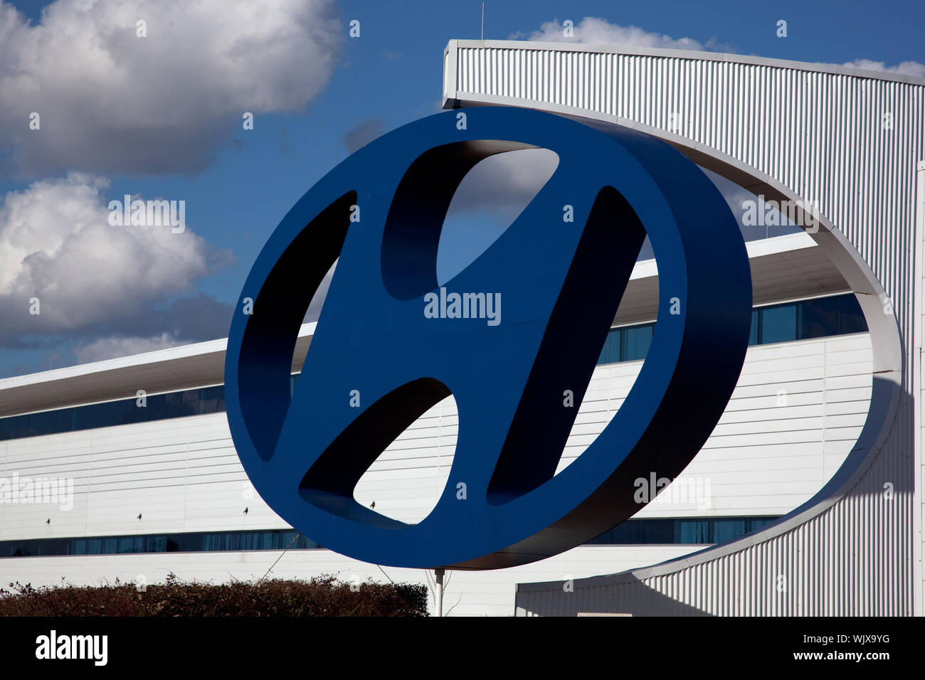 La première assemblée de Hyundai et une usine de fabrication aux États-Unis est juste en dehors de Montgomery, Alabama Banque D'Images