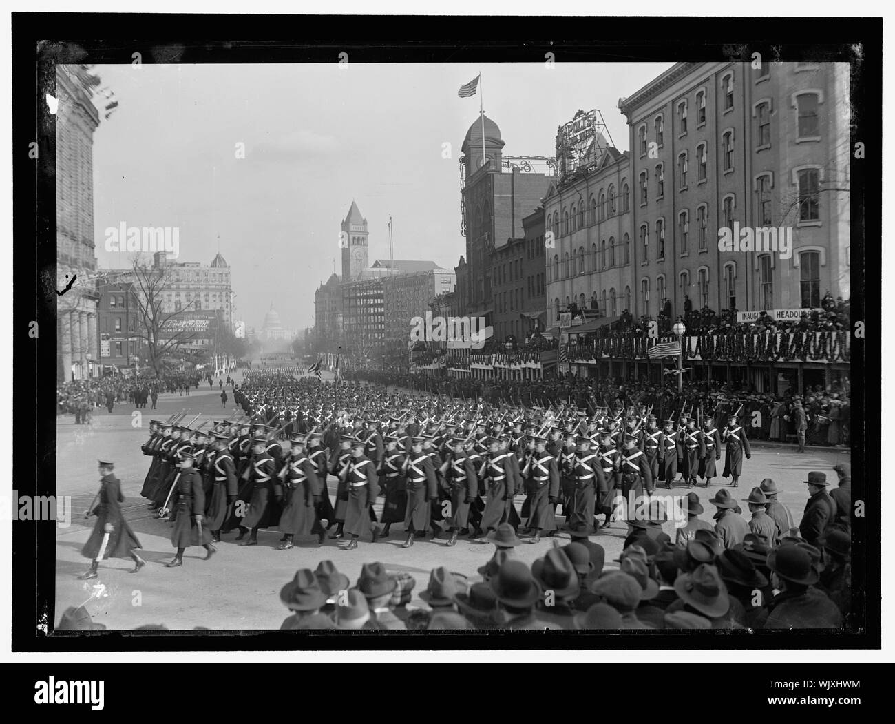 Défilés inaugurale. Défilé militaire dans l'unité Banque D'Images