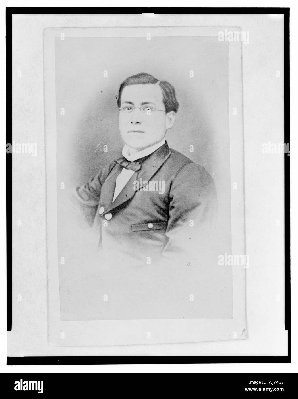 Ignacio Zaragoza, tête-et-épaules de face, portrait Banque D'Images