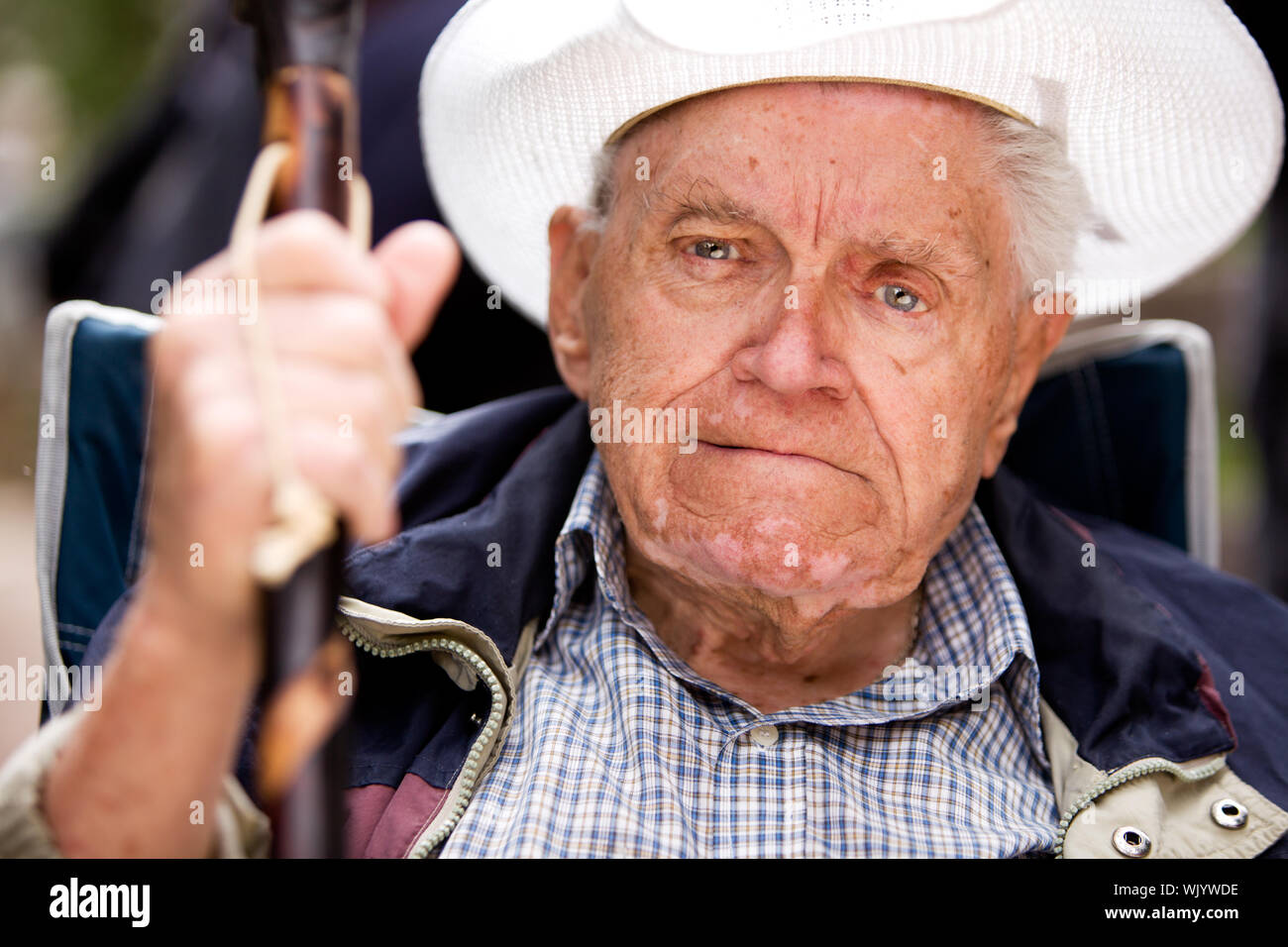 Grumpy Old Man Banque D'Images