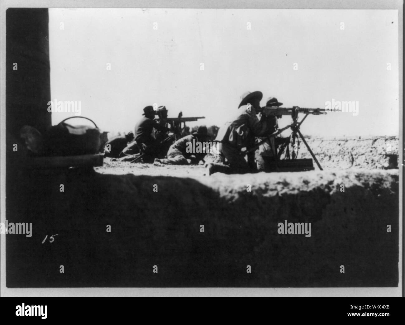 En action - Guerre du Mexique Banque D'Images