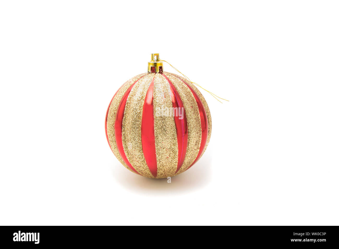 Close-up of Bauble Over White Background Banque D'Images