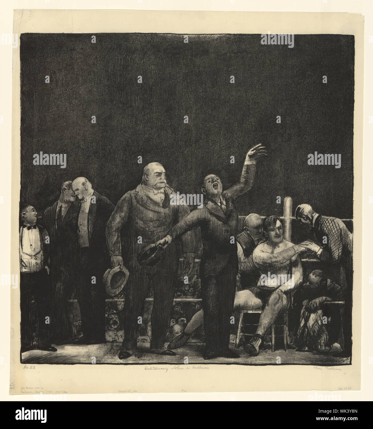 L'introduction de John L. Sullivan Banque D'Images