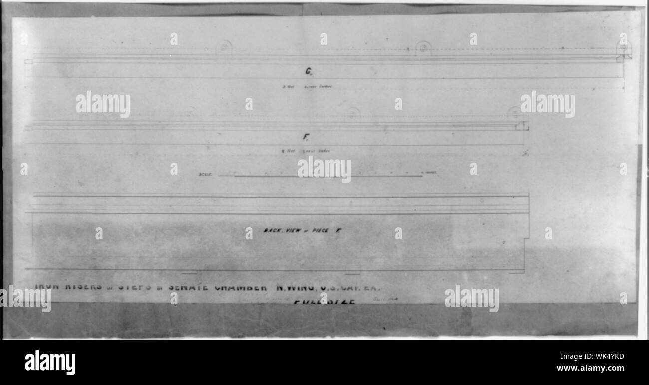 Fer à repasser contremarches de procédure dans l'enceinte du Sénat, N.W. Banque D'Images