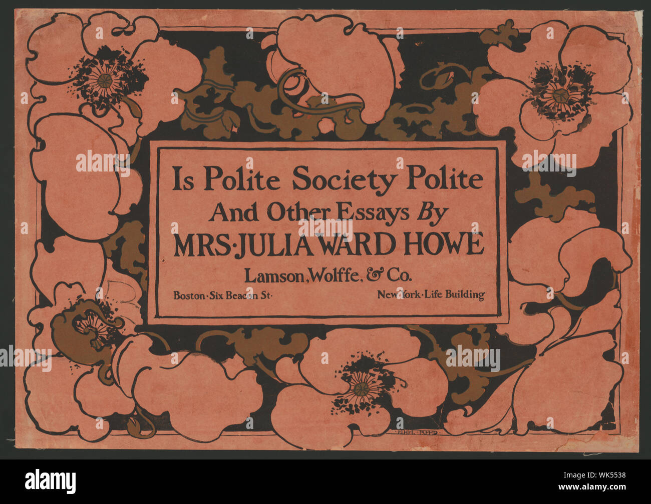 La bonne société est poli et d'autres essais de Mme Julia Ward Howe Banque D'Images