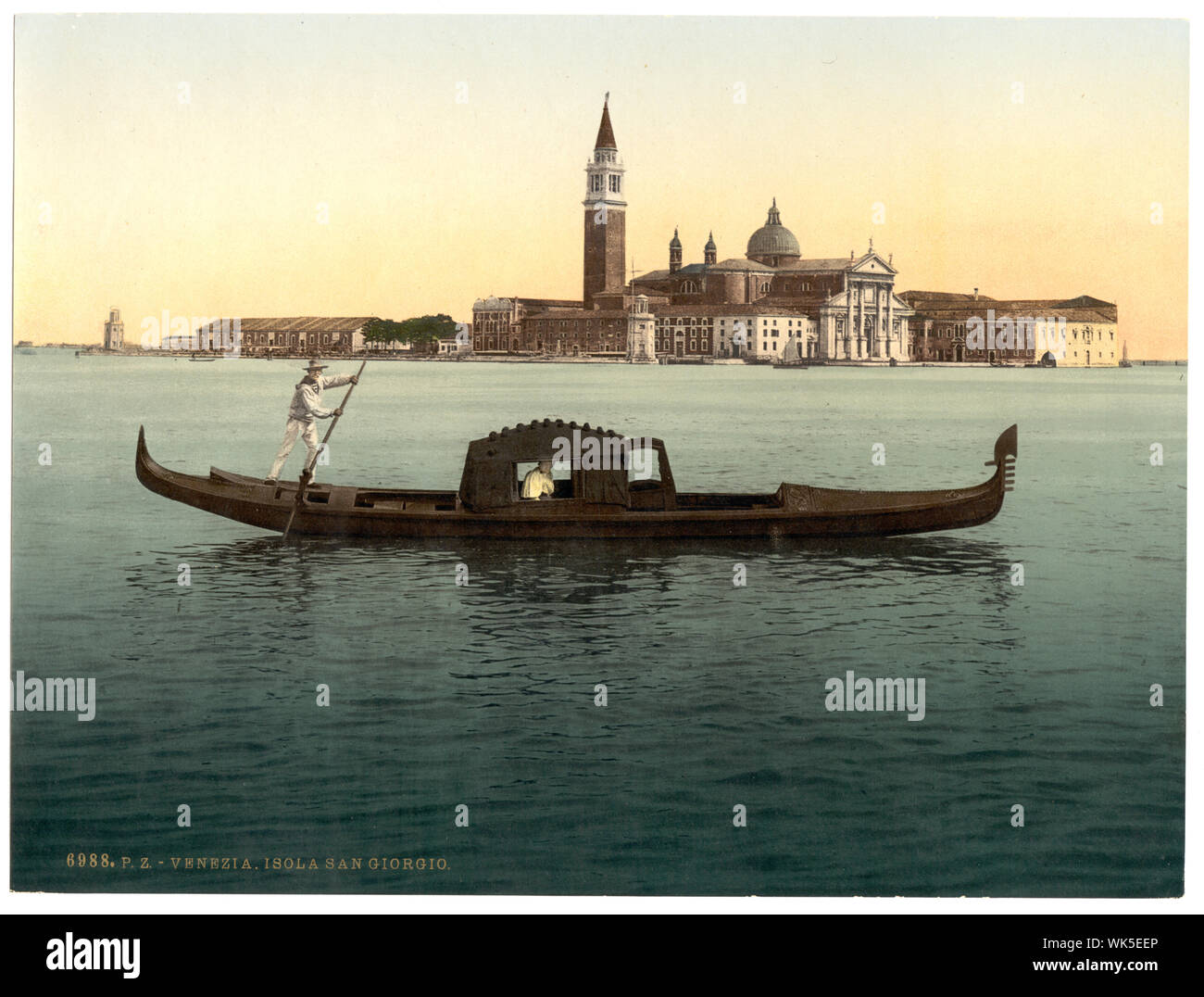 Isola San Georgio, Venise, Italie ; impression no. 6988. ; Banque D'Images