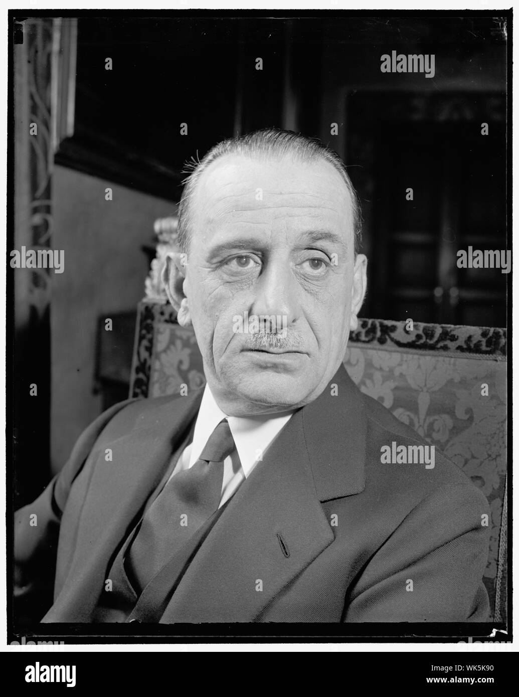 L'ambassadeur italien. Washington, D.C., le 27 avril. Le nouvel ambassadeur aux États-Unis, Don Ascanio Colonna dei Principi, à partir d'une photo informelle faite à l'ambassade aujourd'hui Banque D'Images