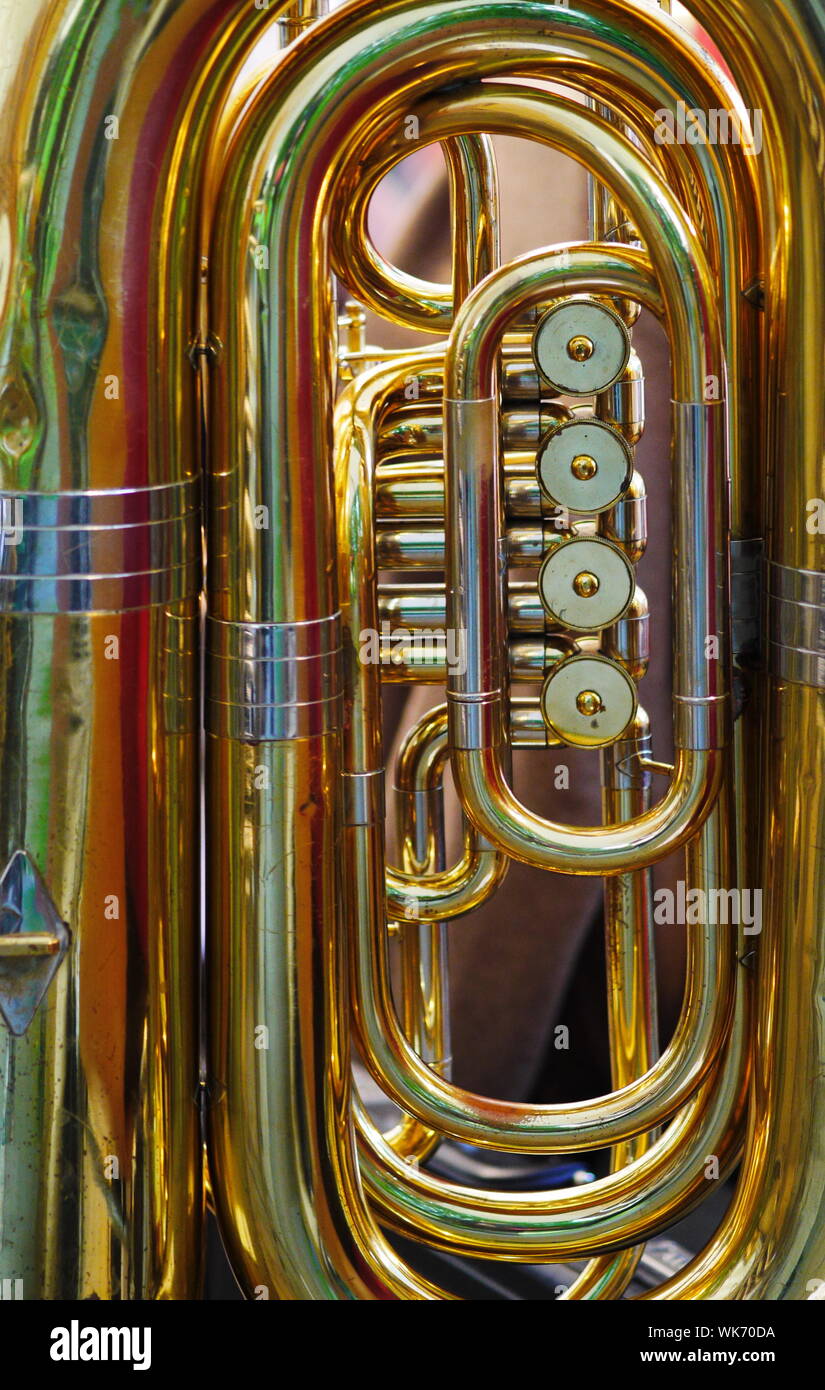Close-up de l'Instrument de cuivre Photo Stock - Alamy