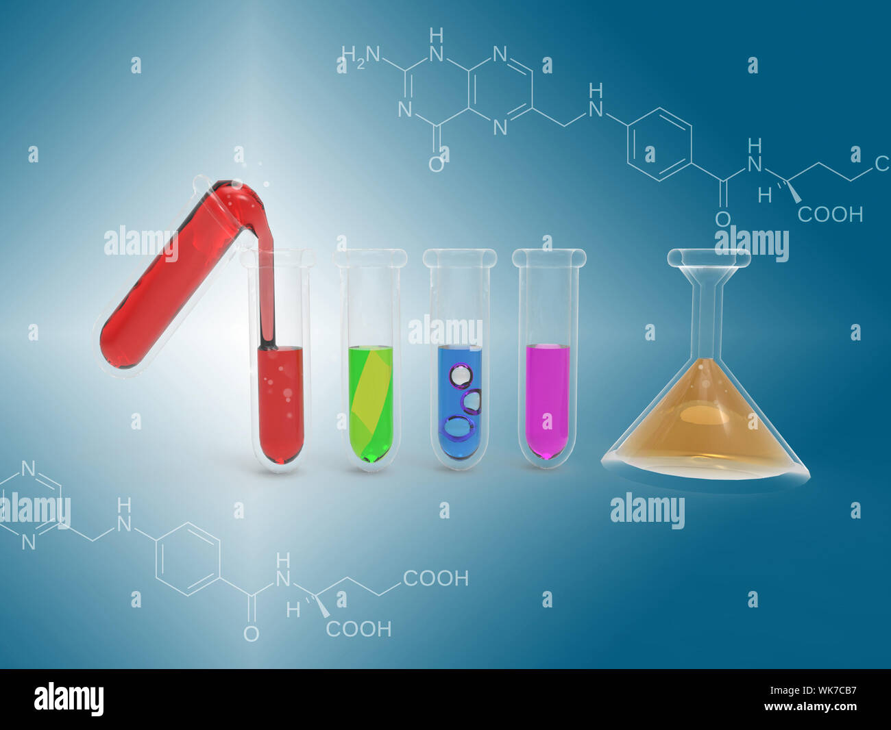 Le tube de la science Banque D'Images